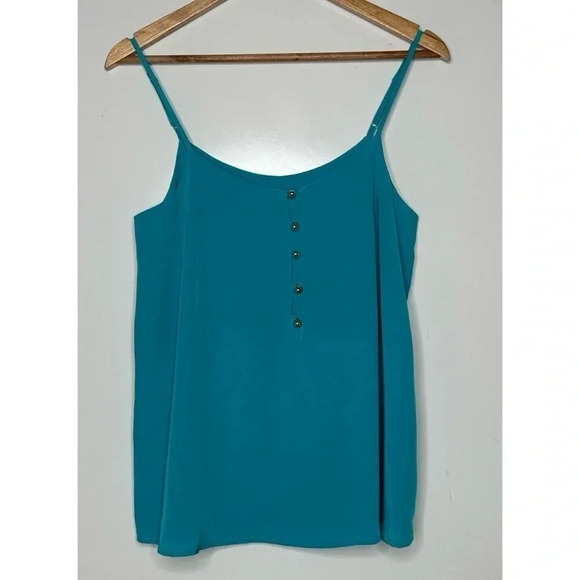 Yumi Kim x Anthropologie Turquoise 100% Silk Camisole Size Small - Picture 1 of 7